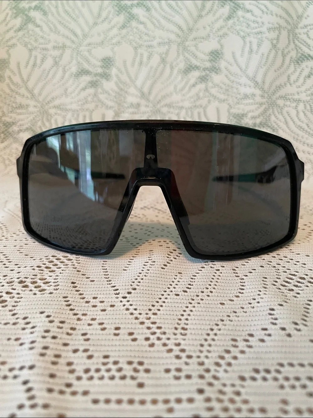 Oakley Sutro Black Shield Sunglasses with Black Lenses